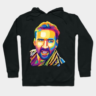 Nicolas Cage Wpap Pop Art Hoodie